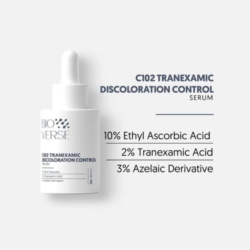 Tinh Chất Bioverse C102 Tranexamic Discoloration Control giúp sáng khỏe da, mờ thâm, hạn chế lão hóa. | BigBuy360 - bigbuy360.vn