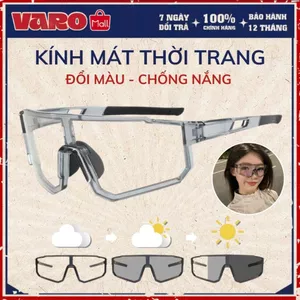 Kính Thể Thao Đổi Màu Đi Đêm Chống Chói Ánh Sáng Xanh Uv400 Chống Bụi Bảo Hộ Đi Xe Máy Xe Đạp