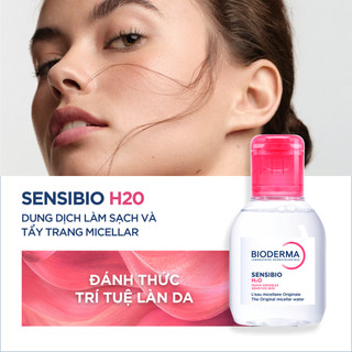 Dung dịch làm sạch và tẩy trang công nghệ Micellar Bioderma Sensibio H2O - 100ml