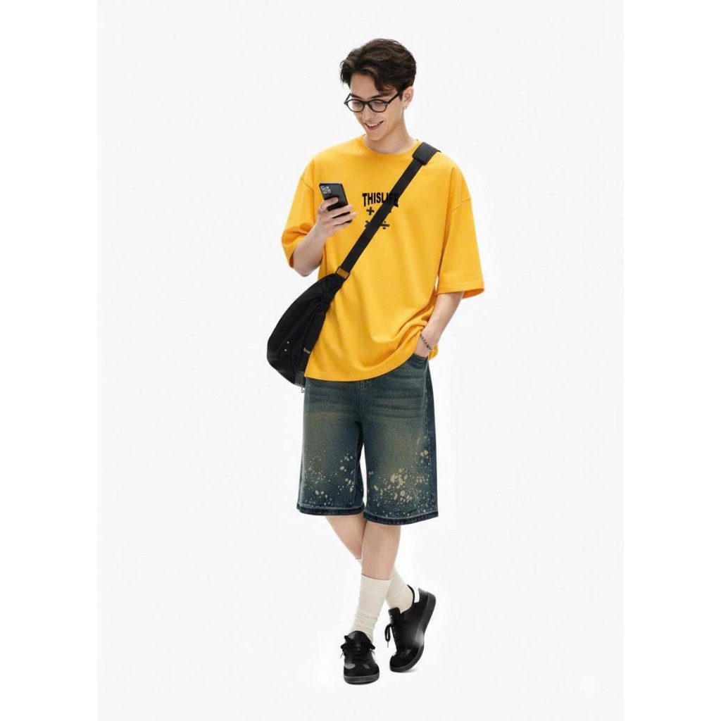 Áo thun Stee Cổ tròn THISLIFE Localbrand ICVCVNI Unisex Cotton