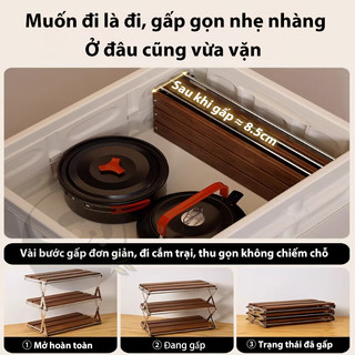 Kệ Để Bàn Bằng Sắt Gập Gọn Thông Minh Chất Liệu Dày Dặn không lo lắc lư hay đổ Cho Văn Phòng Nhà Bếp