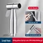 Bộ vòi xịt bồn cầu chất lượng cao, bao gồm ống xịt nước bằng thép không gỉ và giá đỡ không cần đinh