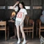 Bộ Thun Lạnh Tay Ngắn Cổ Tròn, Bộ Ngủ Cotton Lụa Siêu Mát Tay Lỡ Quần Đùi Co Giãn Form Rộng