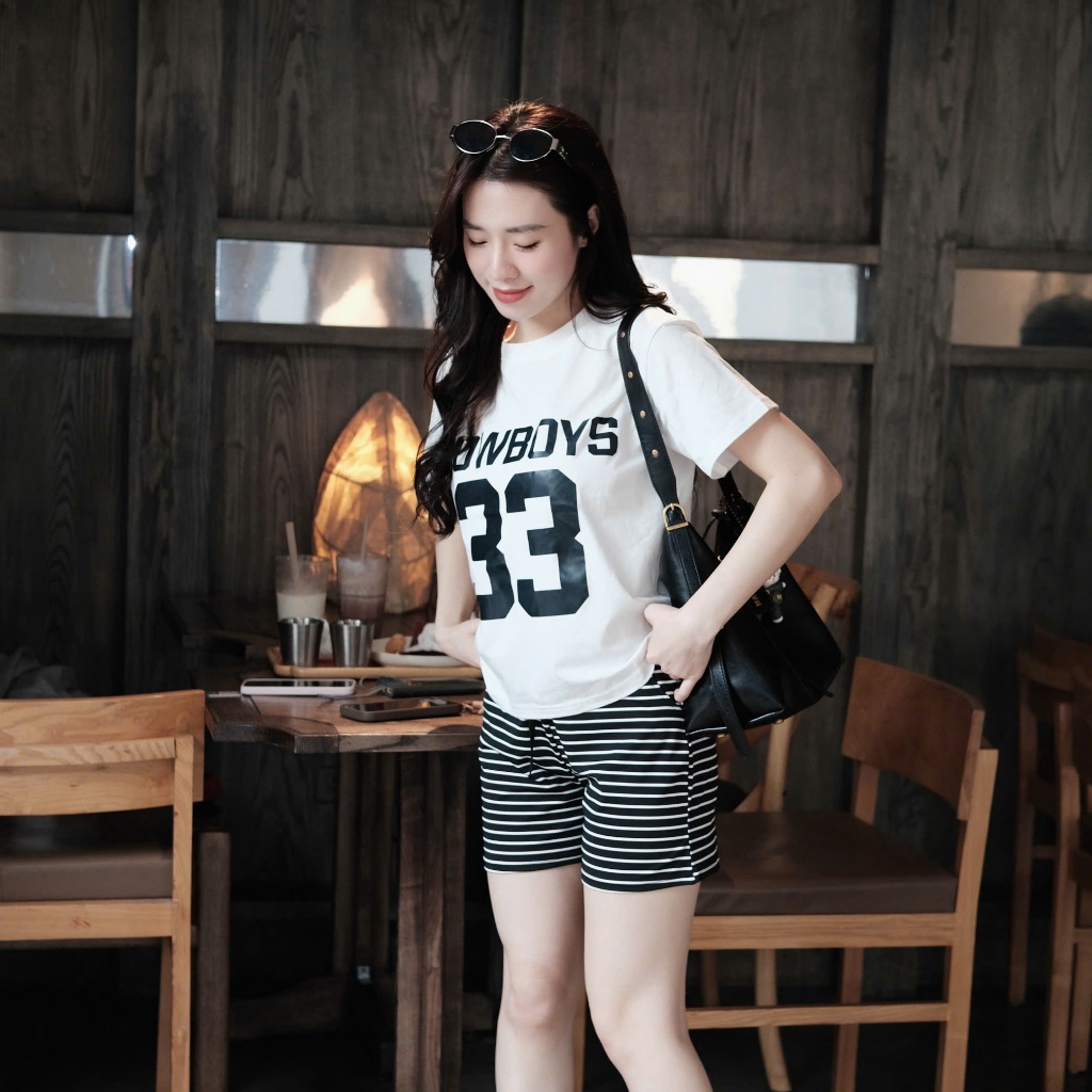 (Xả Kho) Bộ Thun Lạnh Tay Ngắn Cổ Tròn, Bộ Ngủ Cotton Lụa Siêu Mát Tay Lỡ Quần Đùi Co Giãn Form Rộng