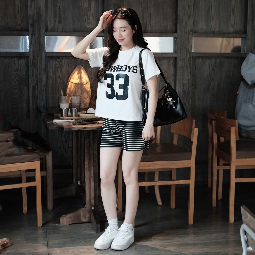 (Xả Kho) Bộ Thun Lạnh Tay Ngắn Cổ Tròn, Bộ Ngủ Cotton Lụa Siêu Mát Tay Lỡ Quần Đùi Co Giãn Form Rộng