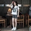 Bộ Thun Lạnh Tay Ngắn Cổ Tròn, Bộ Ngủ Cotton Lụa Siêu Mát Tay Lỡ Quần Đùi Co Giãn Form Rộng