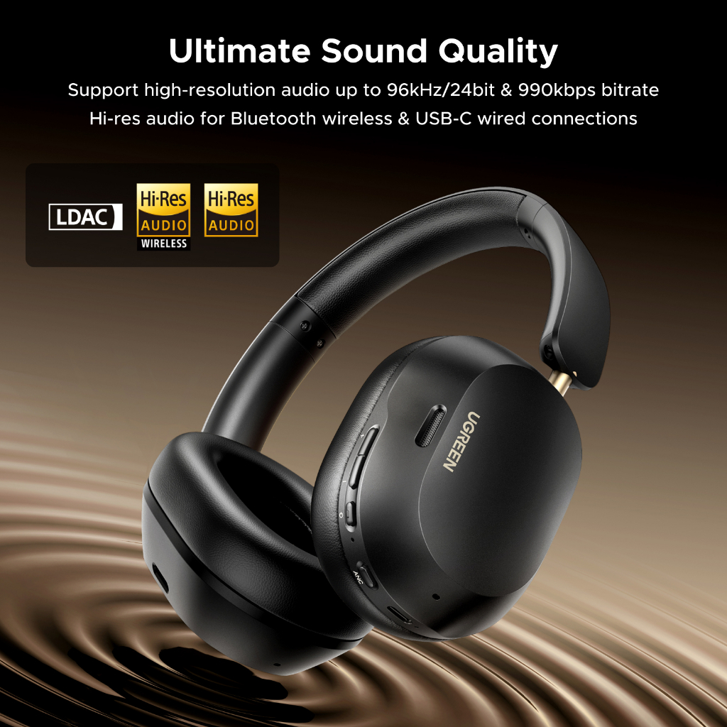 Tai Nghe Bluetooth Chụp Tai Ugreen HiTune Max5c - Hi-Res, Hybrid ANC, Kết Nối App | BigBuy360 - bigbuy360.vn