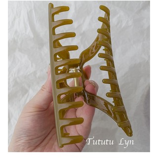 Kẹp Tóc Càng Cua Acrylic 10.5cm Size Lớn Hình Tam Giác Thời Trang Chất Lượng Cao Cho Nữ OKT_0006
