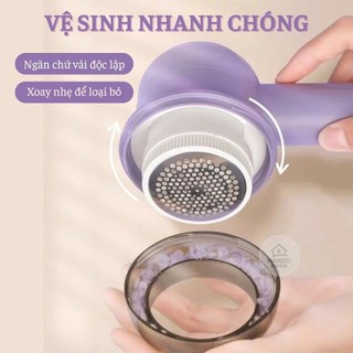 Máy Cắt Lông Xù Quần Áo Chigo Không Dây YATASMART Cắt Xơ Vải Cầm Tay Màn Hình Led 6 Lưỡi Tốc Độ Cao