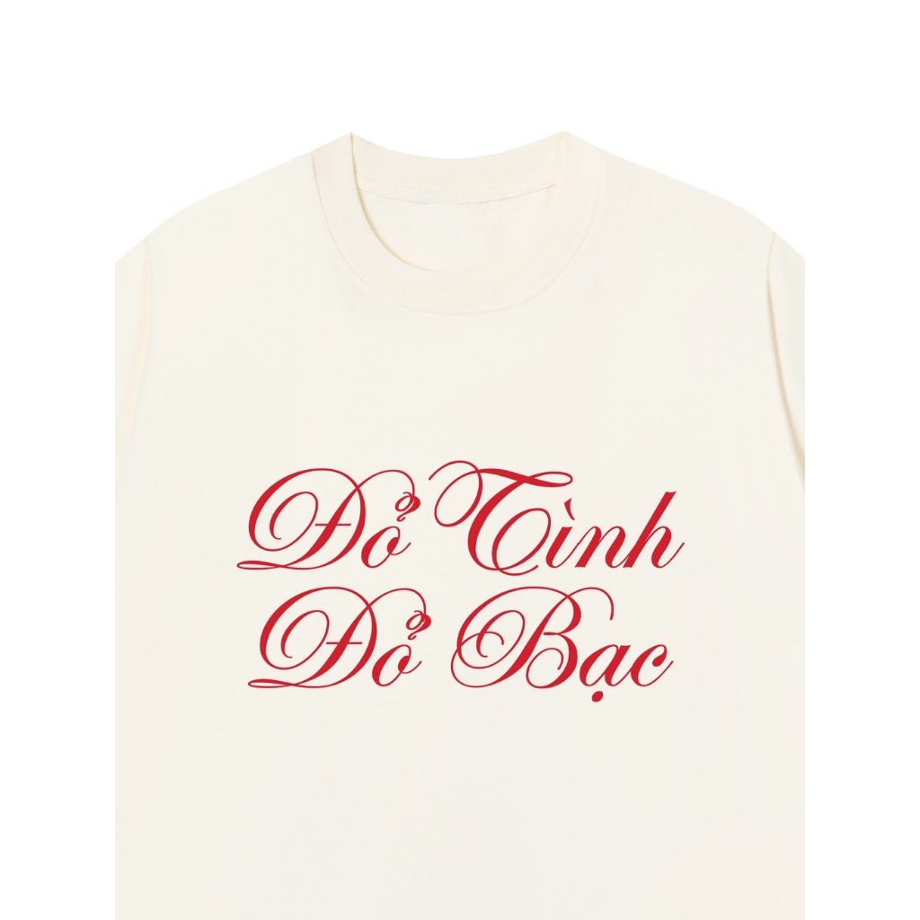Áo Vớ Vẩn Vui Tươi REDLABEL Áo Thun ĐỎ TÌNH ĐỎ BẠC Cotton 100% Oversize Nam Nữ TS78