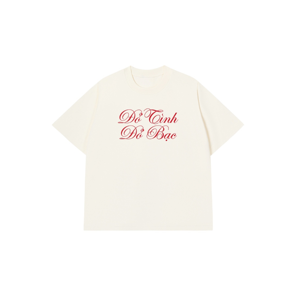 Áo Vớ Vẩn Vui Tươi REDLABEL Áo Thun ĐỎ TÌNH ĐỎ BẠC Cotton 100% Oversize Nam Nữ TS78