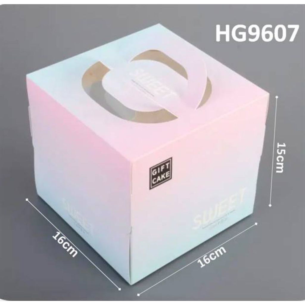 [RẺ VÔ ĐỊCH] Hộp Bánh Kem, Hộp Giấy Đựng Bánh Bánh Sinh Nhật, Gato, Bento Kèm Đế [size 16x16x15 cm]