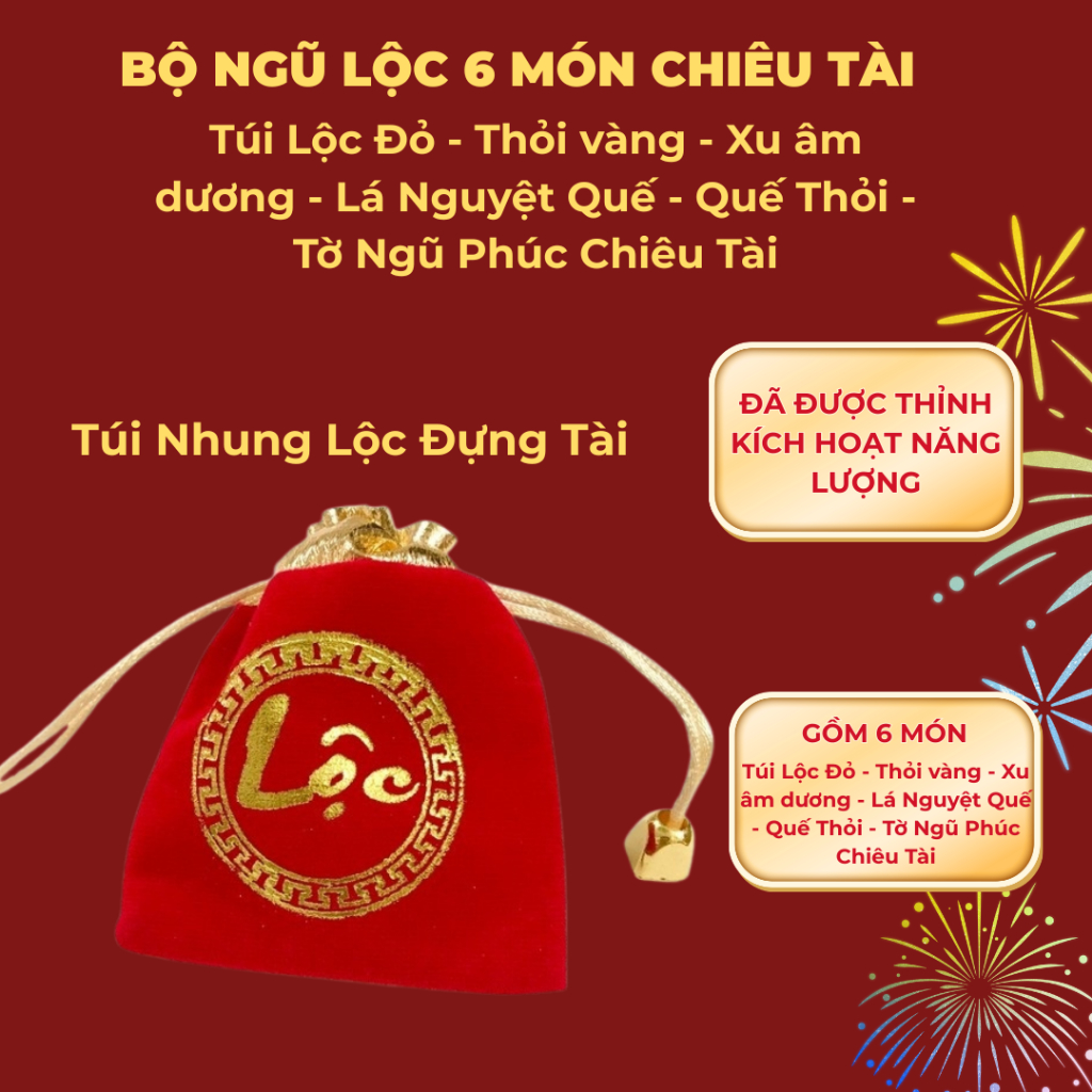 Bộ ngũ lộc, vật phẩm phong thủy ( MẸO CÔ PHƯƠNG HẰNG ) 6 món chứa trọn vẹn ý nghĩa ngũ phúc, chiêu tài, giữ lộc.