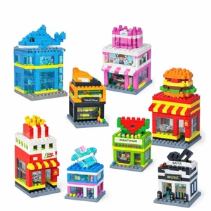 Đồ Chơi Lắp Ráp Mô Hình Mini Chủ Đề Các Cửa Hàng Trái Cây, Đồ Chơi, Bánh Ngọt, Thời Trang, Hiệu ZUSA