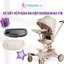 Bàn Ăn Dặm Xe Đẩy Baobaohao Chính Hãng V16-C, Khay Đựng Đồ Ăn Tháo Rời Xe Đẩy Cho Bé, Tiện Lợi An Toàn Cho Bé