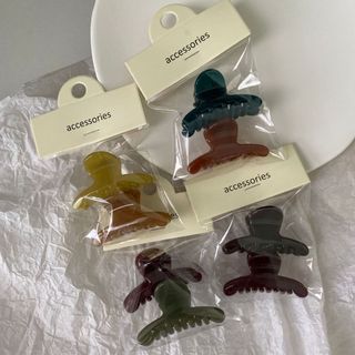 Combo 2 kẹp tóc càng cua nhựa dạng nhỏ kẹp nửa đầu nhiều màu cá tính thời trang nữ OKT_0007