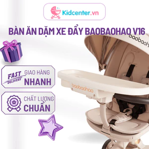 Bàn Ăn Dặm Xe Đẩy Baobaohao Chính Hãng V16-C, Khay Đựng Đồ Ăn Tháo Rời Xe Đẩy Cho Bé, Tiện Lợi An Toàn Cho Bé