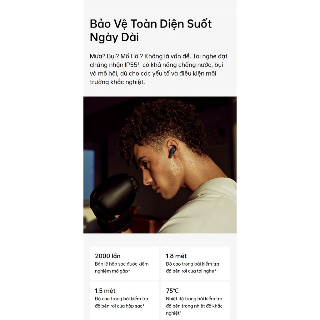 Tai nghe Bluetooth Không dây OPPO Enco Buds 3 Pro | 54 giờ sử dụng | Kháng nước - Hàng chính hãng | BigBuy360 - bigbuy360.vn