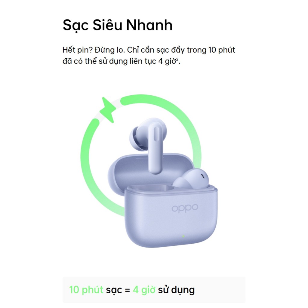 Tai nghe Bluetooth Không dây OPPO Enco Buds 3 Pro | 54 giờ sử dụng | Kháng nước - Hàng chính hãng | BigBuy360 - bigbuy360.vn