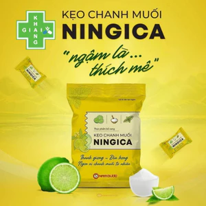 Kẹo chanh muối Ningica giúp thanh họng, giảm ho (Gói 10 viên)