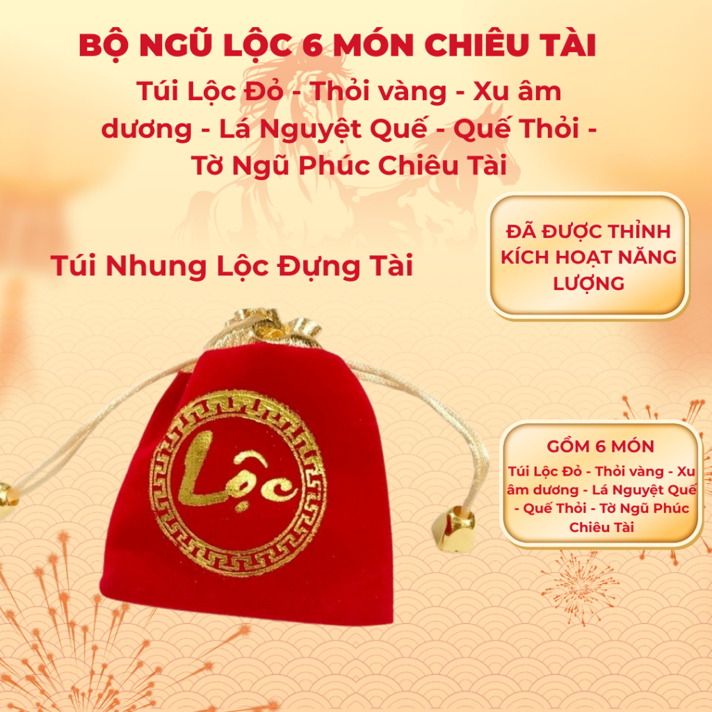 Set Ngũ Lộc 6 món, quà tặng phong thủy ( MẸO CÔ PHƯƠNG HẰNG ) cân bằng năng lượng tích cực