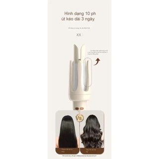 Máy Uốn Xoăn Tự Động CHIGO 32mm YATASMART Công Nghệ Cuộn Tóc Thông Minh,3 Mức Nhiệt, An Toàn, Bảo Vệ Tóc