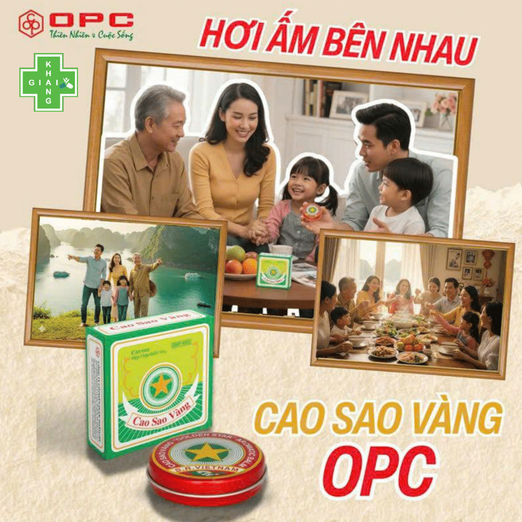 Cao sao vàng OPC thần dược của mọi nhà, trợ thủ đắt lực mọi thế hệ giúp đánh bay cảm cúm, nhức mỏi (Hộp thiếc 10g)