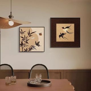 Tranh Canvas Treo Tường Trừu Tượng Khổ Vuông BH227 - Tranh Decor, Trang Trí Phòng Khách, Nhà Hàng, Quán Nước, Quán Cafe