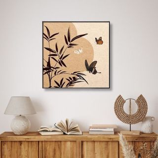 Tranh Canvas Treo Tường Trừu Tượng Khổ Vuông BH227 - Tranh Decor, Trang Trí Phòng Khách, Nhà Hàng, Quán Nước, Quán Cafe