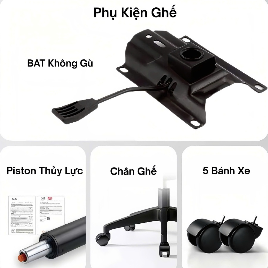 Ghế Công Thái Học {PTS05} Lưng Ghế Nâng Đỡ Thông Minh Ôm Sát Thắt Lưng, Đệm Ghế Có Độ Đàn Hồi Cao Thoải Mái Khi Ngồi Lâu | BigBuy360 - bigbuy360.vn