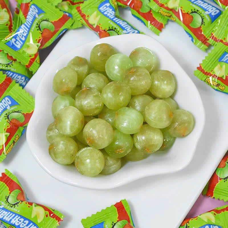 [500G - 1KG] Kẹo Xoài Non Muối Ớt Dẻo Chua Cay – Kẹo Xoài Chua Mặn Cay Dễ Ghiền, Viên Bọc Riêng