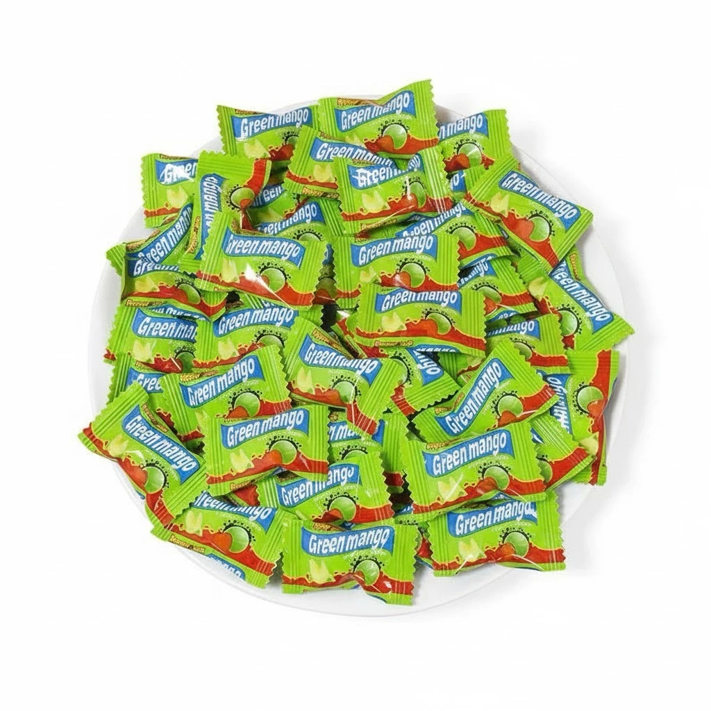 [500G - 1KG] Kẹo Xoài Non Muối Ớt Dẻo Chua Cay – Kẹo Xoài Chua Mặn Cay Dễ Ghiền, Viên Bọc Riêng