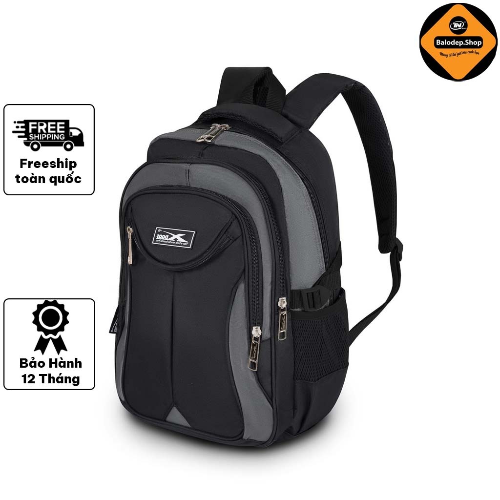 Balo Laptop Nam Nữ XBags Xb 2002 Chống Thấm Đen Phối Xám Cao Cấp Thời Trang Cá Tính Sành Điệu – XB 2002!