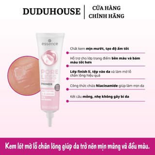 Kem Lót Essence Pore Less, Hydro Hero Partner Primer Dưỡng Ẩm Mờ Lỗ Chân Lông 30ml Duduhouse
