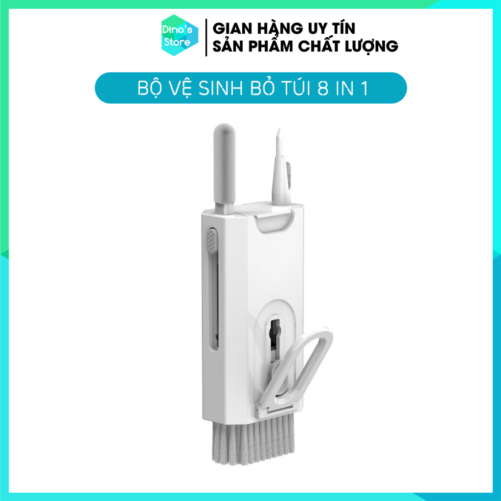 Bộ vệ sinh airpod, bộ vệ sinh tai nghe, bàn phím phiên bản nâng cấp Q8 - 8 trong 1
