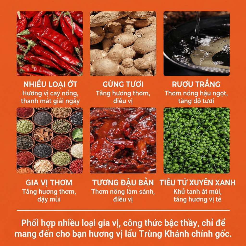 Cốt Lẩu Cà Chua Qiao Tou (Kiều Đầu) - Gia Vị Nấu Lẩu/Canh/Mì Chua Ngọt Đậm Đà, Không Cay, Gói Tiện Lợi - Luka Food