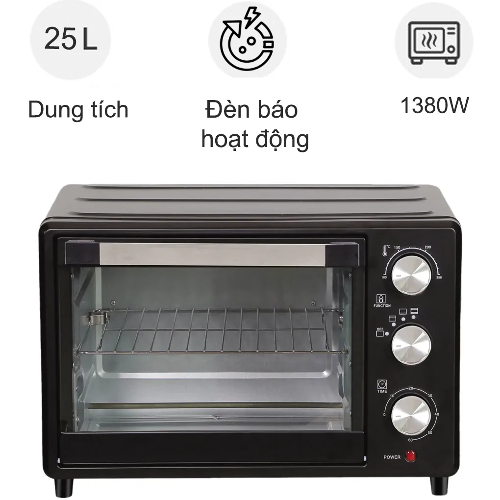 Lò Nướng SimpleHome Dung Tích 25L Thiết Kế Nhỏ Gọn Đa Năng