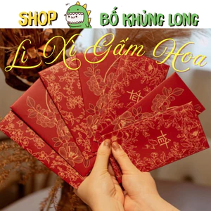 Bao lì xì gấm hoa tết Bính Ngọ 2026 độc quyền dày dặn, thiết kế sang trọng ấn tượng
