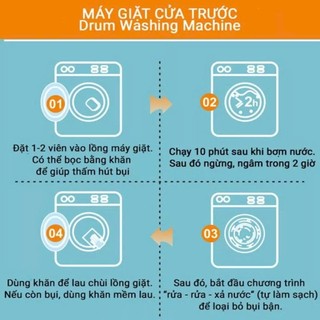 Hộp 12 Viên Vệ Sinh Lồng Giặt YATASMART Tẩy Cặn Bẩn, Nấm Mốc, Diệt Khuẩn Hiệu Quả