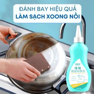 Homee.cok Tẩy Cháy Đen Đáy Nồi Chảo Inox - Làm Sạch Đáy Nồi, Tẩy Ố Vàng Kim Loại, Vệ Sinh Nồi Chảo Gia Dụng