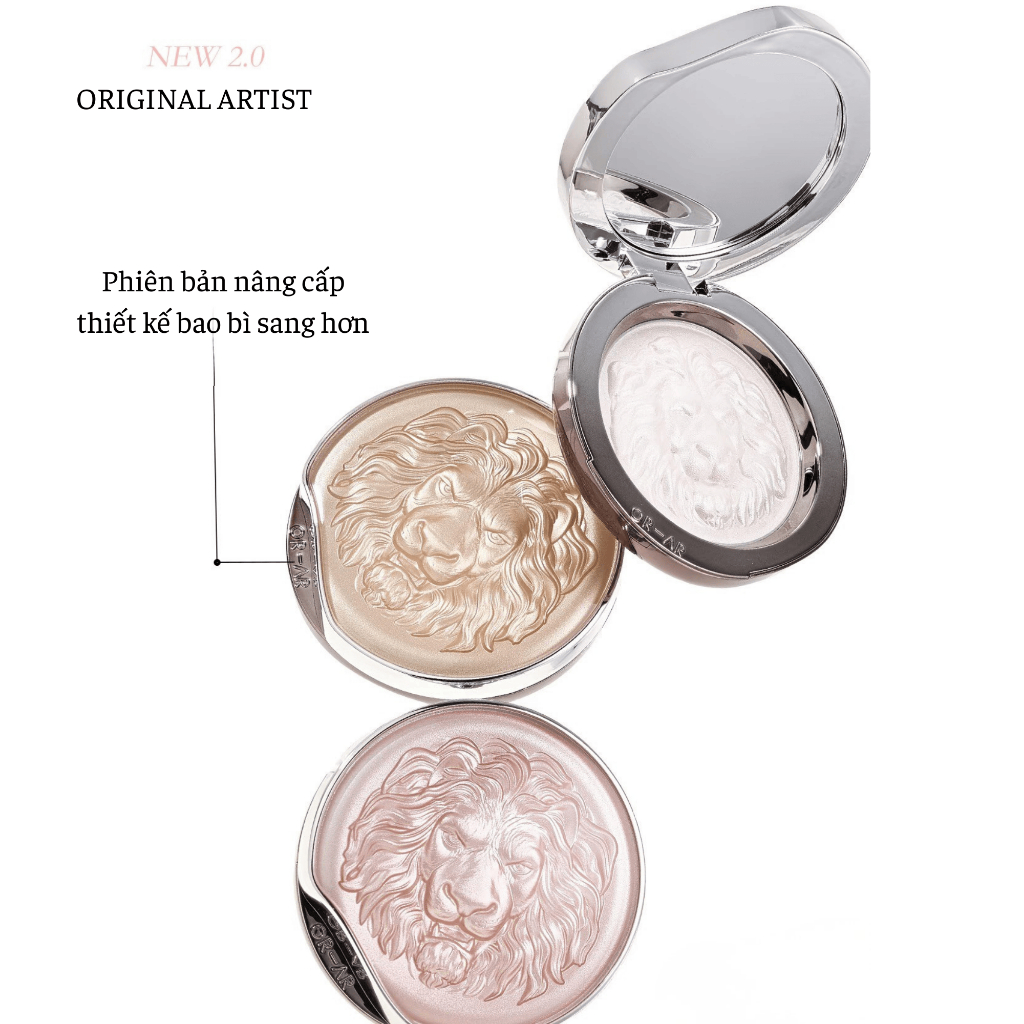 Phấn Bắt Sáng Highlight Lion Gloss Powder Mềm Mịn, Sang Chảnh, Tiện Lợi