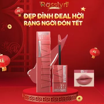 Son Bóng Maybelline New York Superstay Vinyl Ink 4.2ml Bền Màu Nhẹ Môi Rosslyn Accessory