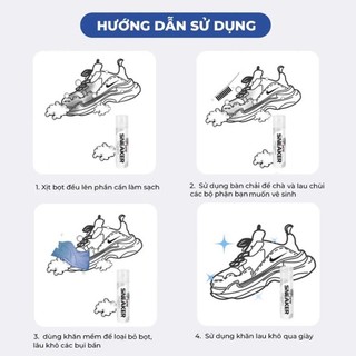 Chai Xịt Vệ Sinh Giày Tạo Bọt YATASMART 300ml Sạch Nhanh, Thơm Lâu Mẫu Mới 2026