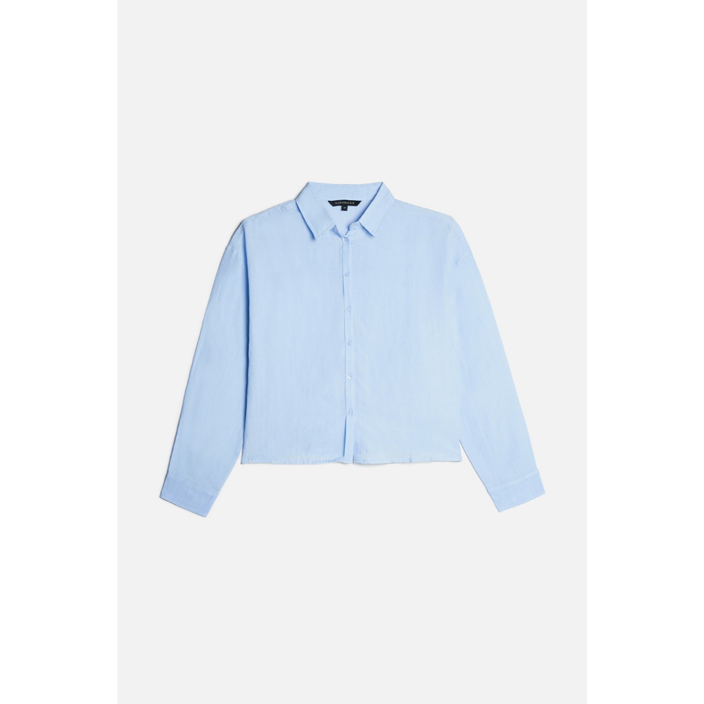 Áo Sơ Mi Nữ Chất Linen Màu Pastel Năng Động Trẻ Trung NINOMAXX 2410015