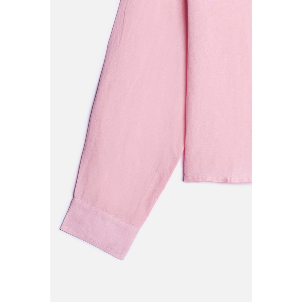 Áo Sơ Mi Nữ Chất Linen Màu Pastel Năng Động Trẻ Trung NINOMAXX 2410015