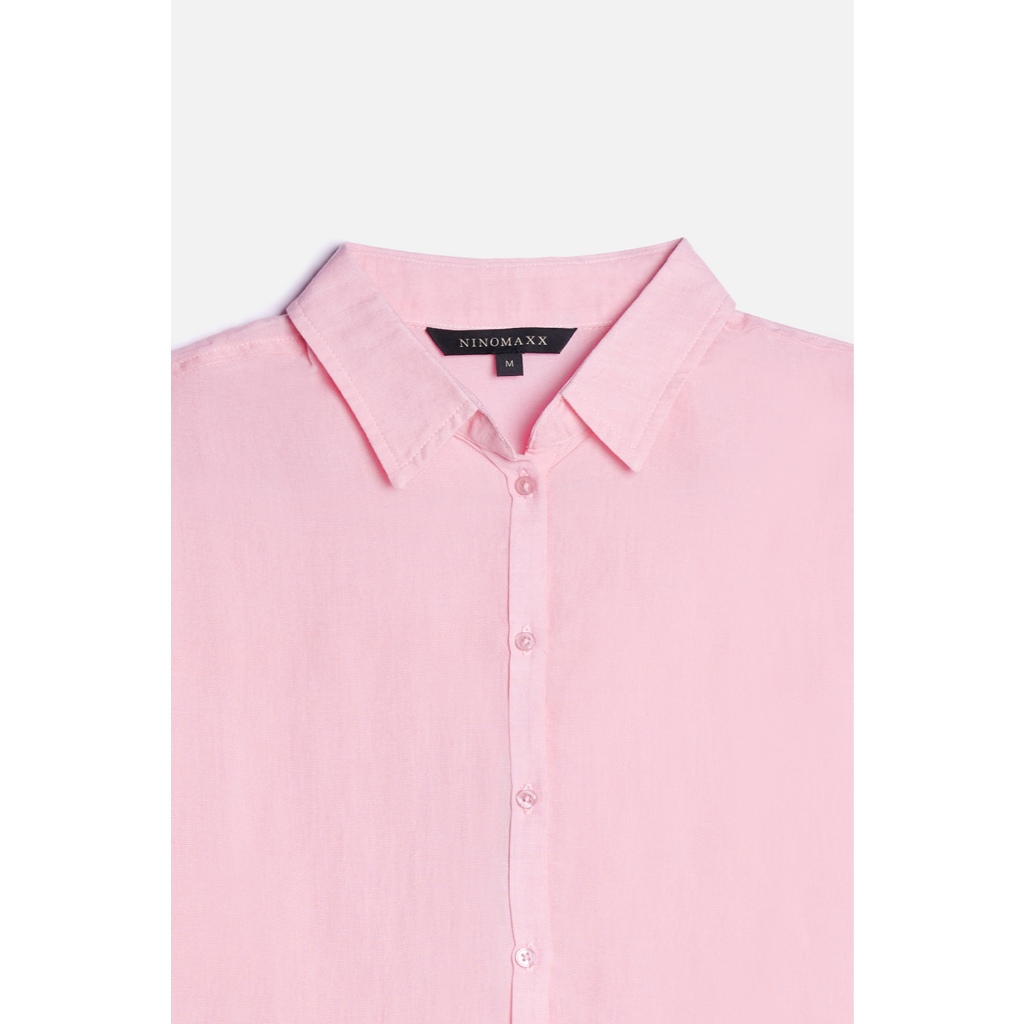 Áo Sơ Mi Nữ Chất Linen Màu Pastel Năng Động Trẻ Trung NINOMAXX 2410015