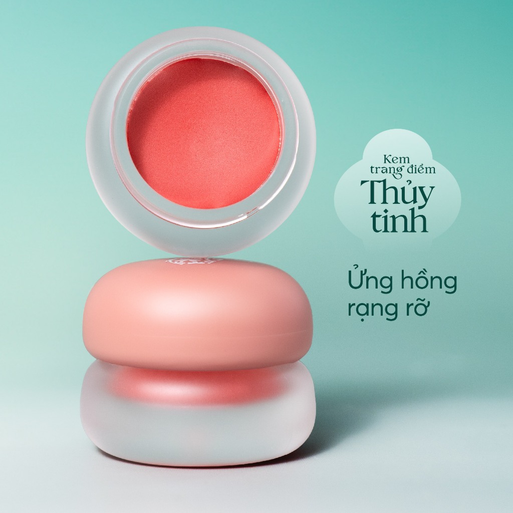 Kem Trang Điểm Đa Năng Tích Hợp Phấn Mắt Son Môi Kem Má Thủy Tinh Cỏ Mềm