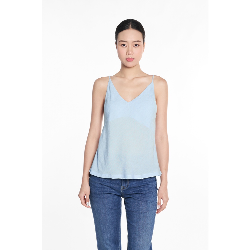 Áo Hai Dây Nữ Chất Linen Màu Pastel Thời Trang Trẻ Trung NINOMAXX 2410016