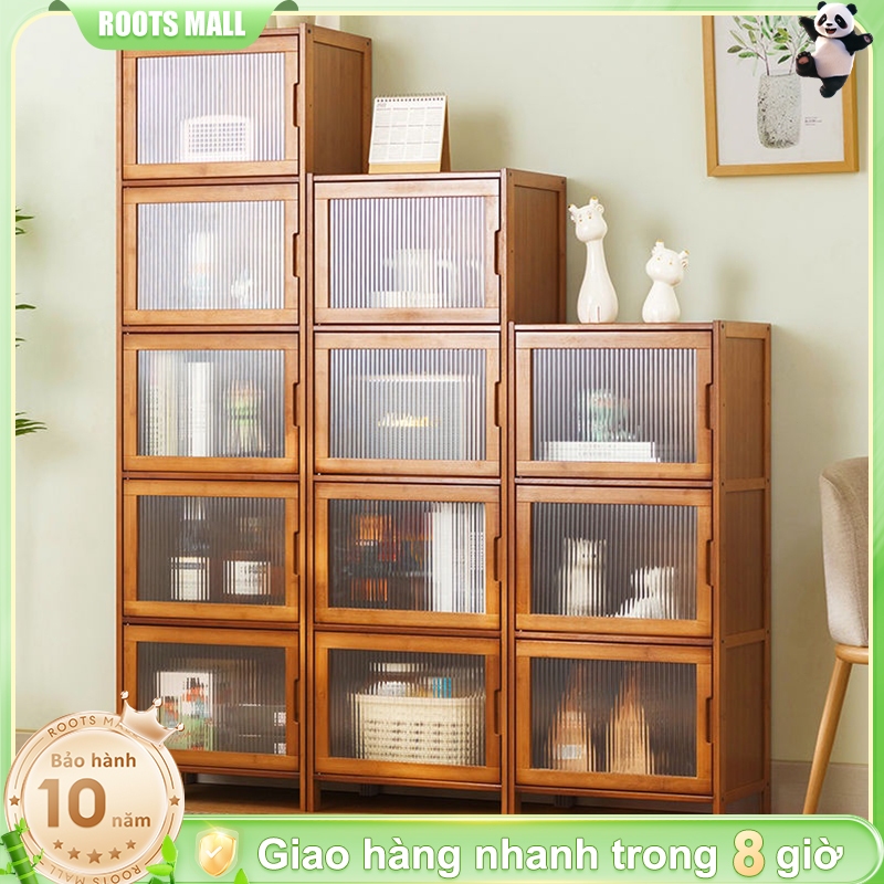 Tủ Tre Đa Năng Để Bếp  Phòng Khách  2 Kiểu Cửa Kích Thước Đa Dạng 2-6 Tầng BH 10 Năm
