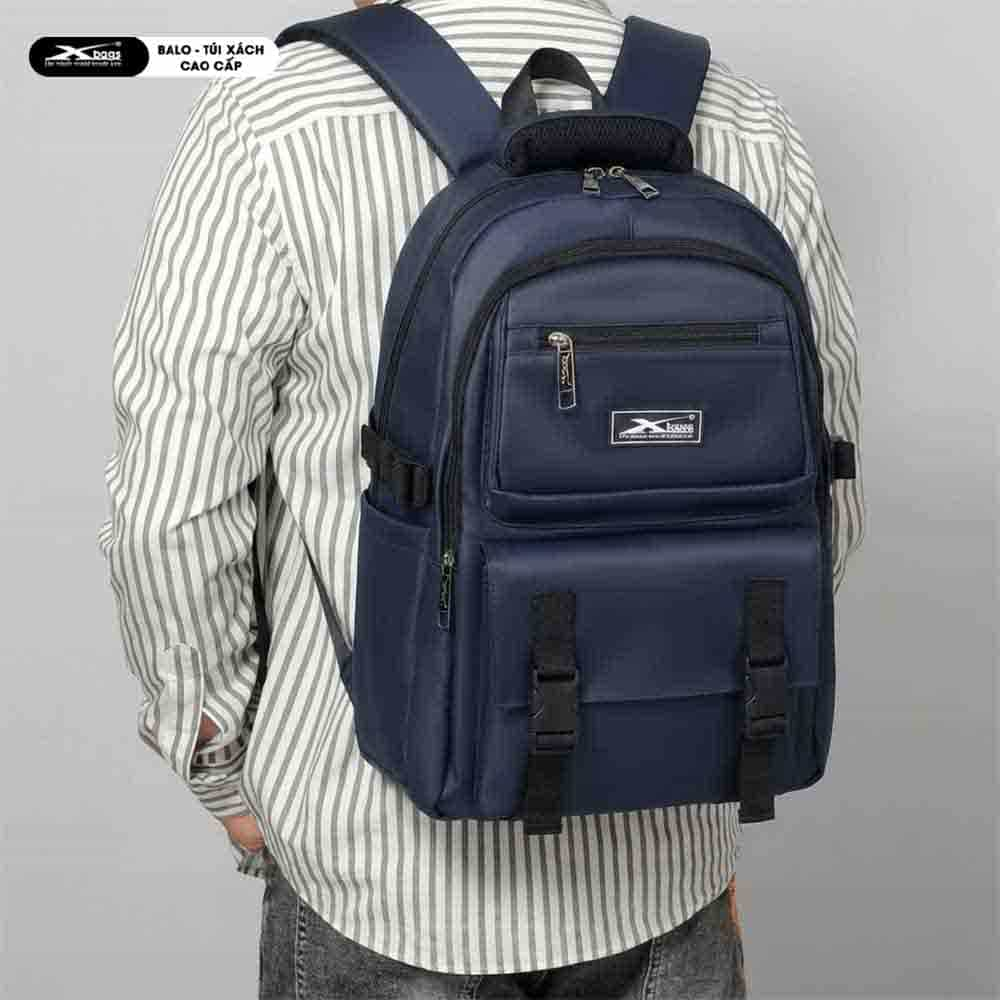 Balo Laptop Nam Nữ 15.6 Inch Đi Học Đi Làm Chống Nước Xbags Dark Blue Hiện Đại Trẻ Trung Siêu Nhẹ Tiện Lợi Xb 3202!